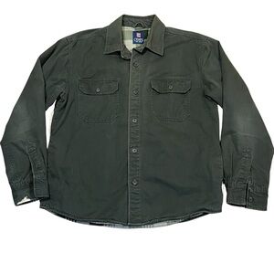 Chaps Ralph Lauren Olive Green Shacket